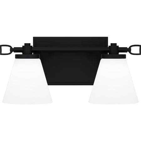 Quoizel Daniels Bath 2 Light Led Matte Black DNL8613MBK